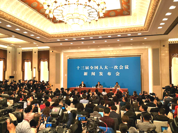 【國際新聞】中國第十三屆全國人民代表大會一次會議新聞發佈會